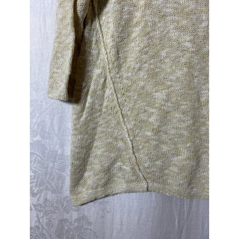 PureJill J Jill Sweater Small Beige Open Knit Cotton Asymmetric - Picture 2 of 10